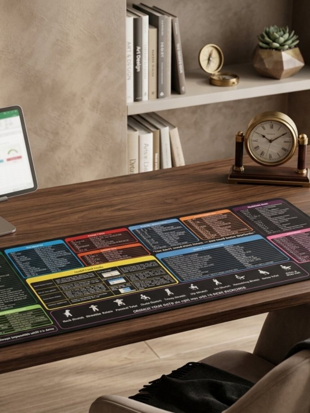 Desk Mat/Mouse Pad Excel Shortcut KeysCheat Sheet.